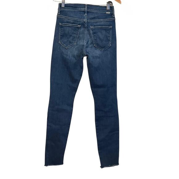 Mother Jeans Womens 25 The Stunner Ankle Fray Dark Wash Stretch Boho Normcore - Picture 2 of 12